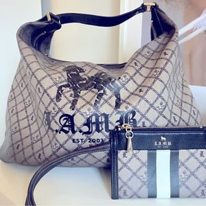 LAMB Large Hobo Bag + Dust Bag + Wristlet